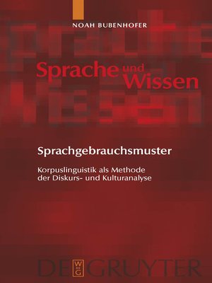 cover image of Sprachgebrauchsmuster